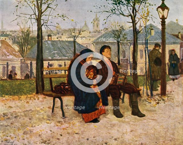 'On the Boulevard', 1886-1887, (1965). Creator: Vladimir Makovsky.