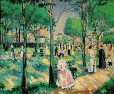 On the Boulevard 1903. Artist: Kazimir Malevich