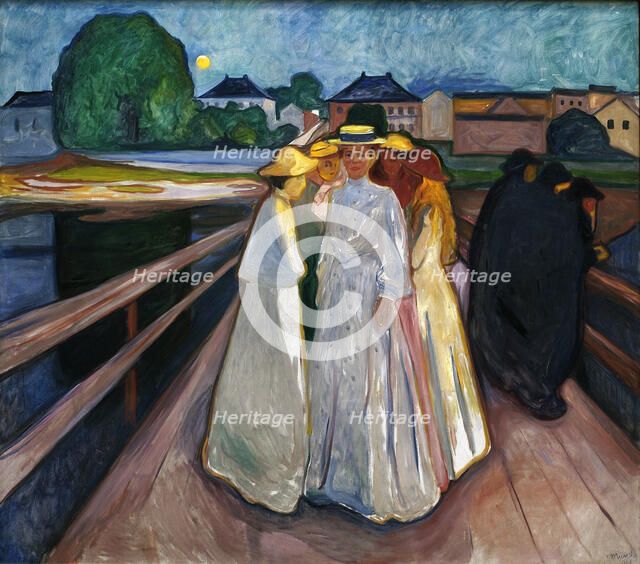 On the Bridge, 1903. Creator: Munch; Edvard (1863-1944).