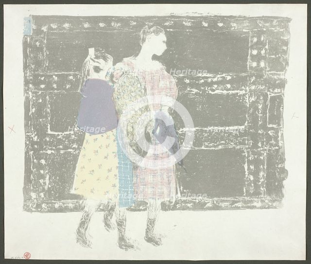 On the Bridge of Europe, plate nine from Landscapes and Interiors, 1899. Creator: Edouard Vuillard.