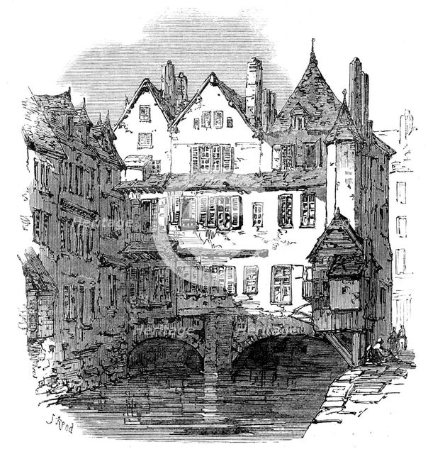 On the canal, Abbeville, 1871. Creator: Unknown.