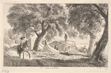 On the Canal in Vienna, 1819. Creator: Johann Christian Erhard