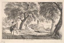On the Canal in Vienna, 1819. Creator: Johann Christian Erhard