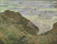 On the cliff at Pourville. Artist: Monet, Claude (1840-1926)