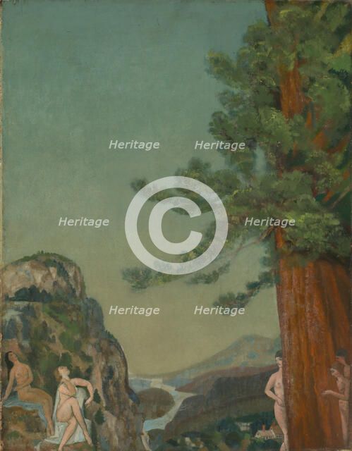 On the Cliffs, ca. 1898. Creator: Arthur Davies.