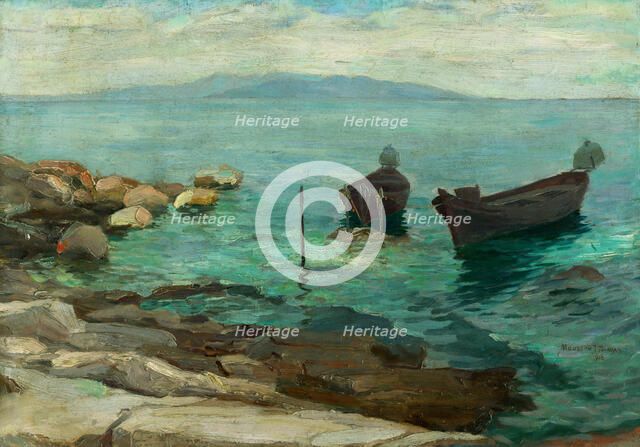 On the coast, 1913. Creator: Teodor Jozef Mousson.