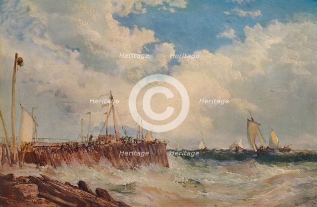 'On the Coast of Holland', 1876, (1938). Artist: James Webb.