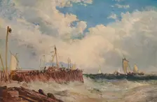 On the Coast of Holland 1876, (1938). Artist: James Webb