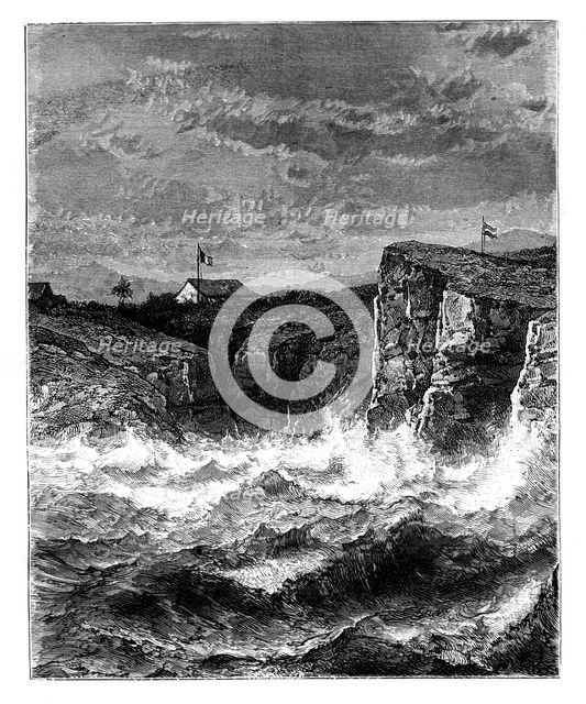 On the Coast, Angola, 19th century.Artist: T Weber