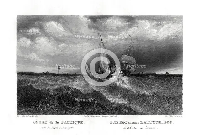 On the coasts of the Baltic, 19th century. Artist: Alex Will