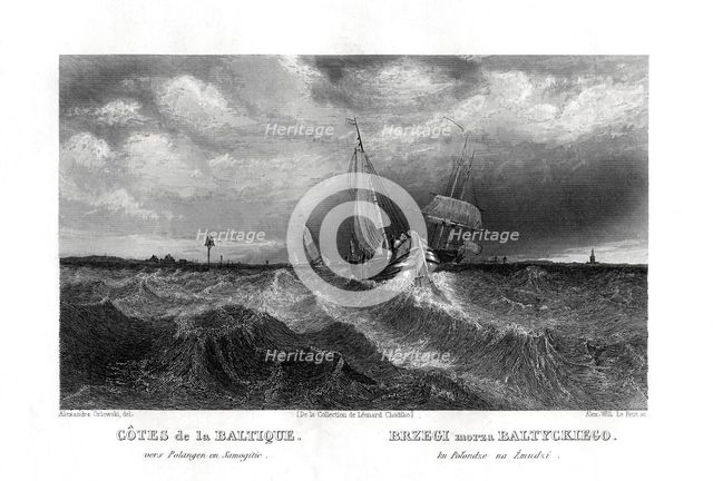 On the coasts of the Baltic, 19th century. Artist: Alex Will