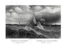 On the coasts of the Baltic, 19th century. Artist: Alex Will