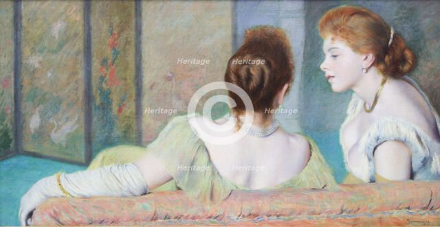 On the couch, ca. 1886-1890. Creator: Zandomeneghi, Federico (1841-1917).