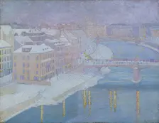 On the Danube lands, 1903. Creator: Franz Jaschke