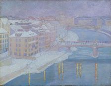 On the Danube lands, 1903. Creator: Franz Jaschke