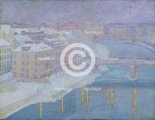 On the Danube lands, 1903. Creator: Franz Jaschke.