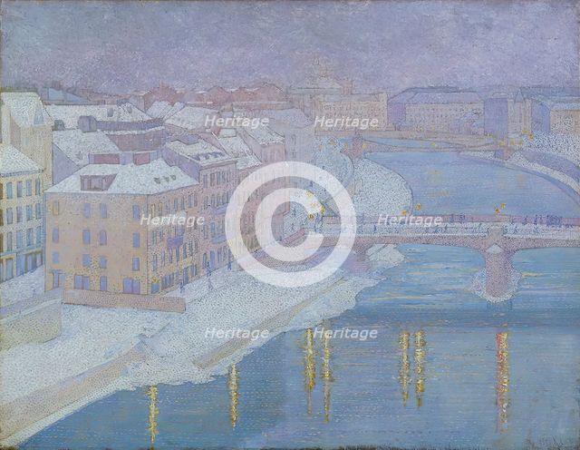 On the Danube lands, 1903. Creator: Franz Jaschke.