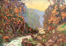 On the Dargle, County Wicklow Ireland, 1924-1926.Artist: Catharine Chamney