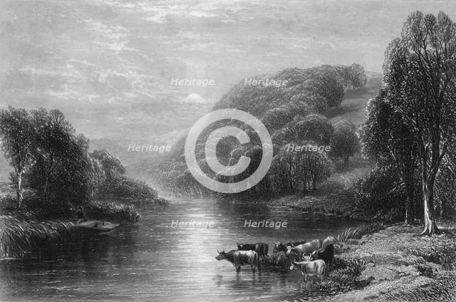 'On the Dart, near Totnes', c1870.