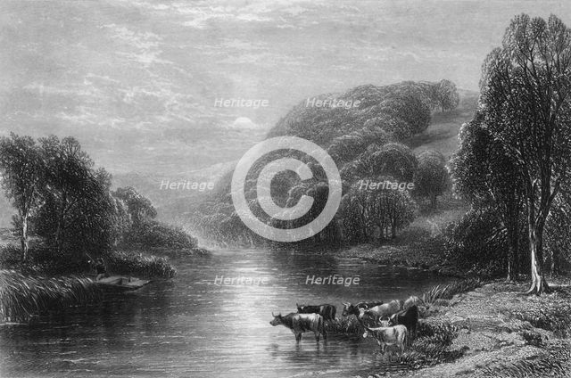 'On the Dart, near Totnes', c1870.