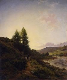 On the Dee near Woodend, 1867. Creator: Joseph Farquharson