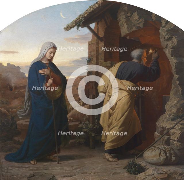 On the Eve of the Birth of Christ , 1869. Creator: Rieser, Michael (1828-1905).