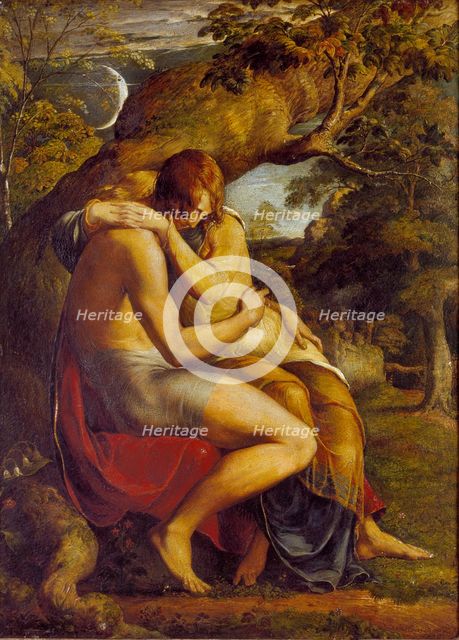 On the Eve of Separation, 1830. Artist: George Richmond.