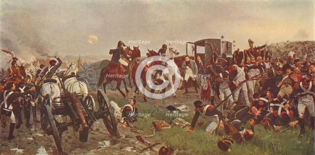 'On the Evening of the Battle of Waterloo', 1879 (1906).  Artist: Ernest Crofts.