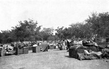 On the Eastern Front; In Salonika, August 20, 1917: refugee camp..., 1917. Creator: Unknown