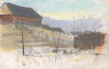 On the edge of the village, 1875/1885. Creator: Ladislav Mednyanszky