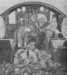 On the Footplate of a Great Western Express Engine 1926