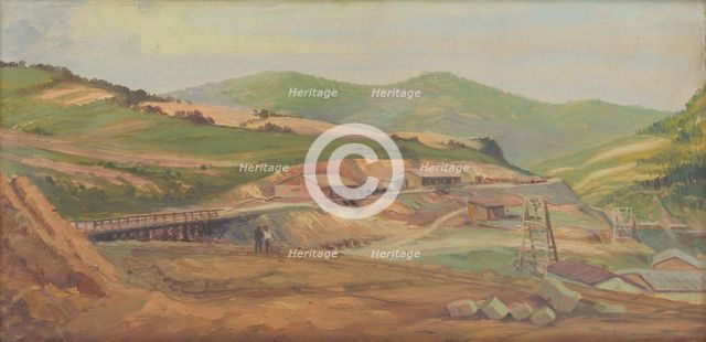 On the Friendship railway line, 1953. Creator: Peter Konecný.