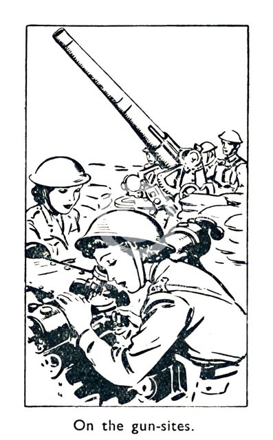 'On the gun-sites', 1940. Artist: Unknown.