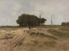 On the Heath near Laren, 1887. Creator: Anton Mauve