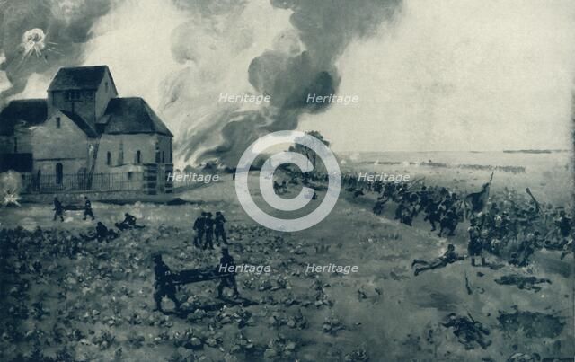 'On the Heights above Lenharee - Fighting Before and After The Battle of the Marne', 1915 Creator: Unknown.