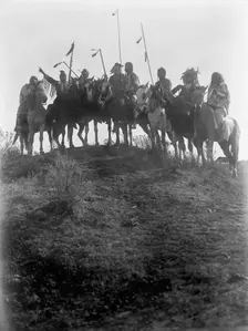 On the hilltop, c1908. Creator: Edward Sheriff Curtis