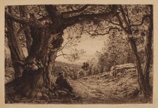 On The Hillside, 1880. Creator: Henry Farrer