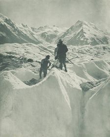 On the Hochstetter Glacier, 1920s. Creator: Harry Moult
