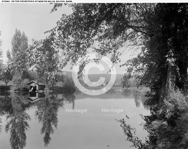 On the Housatonic at Weston Mills, Dalton, Mass., between 1900 and 1920. Creator: Unknown.