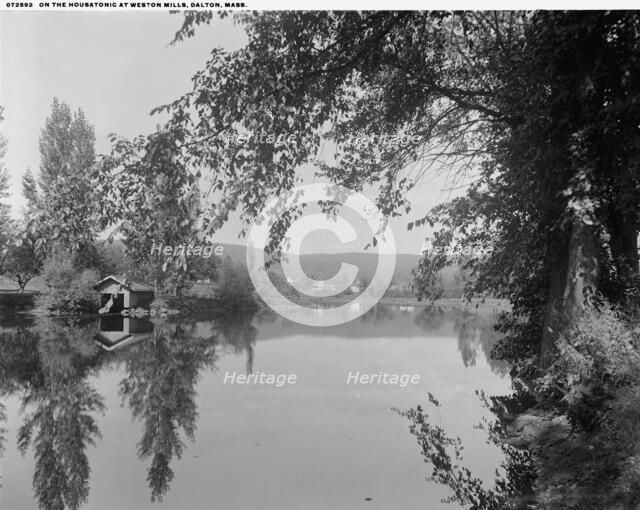 On the Housatonic at Weston Mills, Dalton, Mass., between 1900 and 1920. Creator: Unknown.