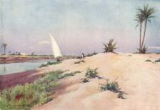 On the Ismailia Canal, near Tel-El-Kebir c1880, (1904). Artist: Robert George Talbot Kelly