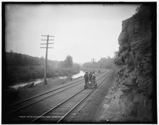 On the Lackawanna near Scranton, Pa., between 1890 and 1901. Creator: Unknown