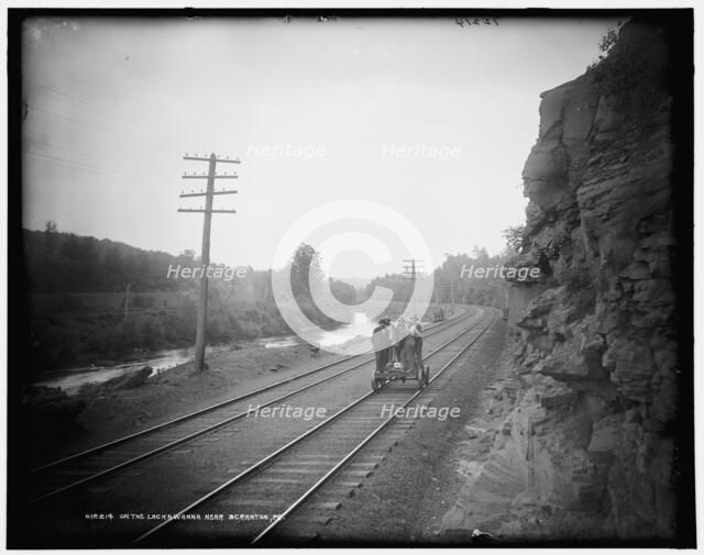On the Lackawanna near Scranton, Pa., between 1890 and 1901. Creator: Unknown.