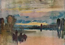 On the Lake at Petworth - Evening 1909. Artist: JMW Turner