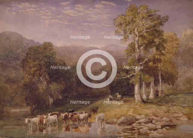 On the Llugwy, c1830s. Creator: David Cox the Elder.
