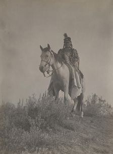 On the lookout, 1908. Creator: Edward Sheriff Curtis