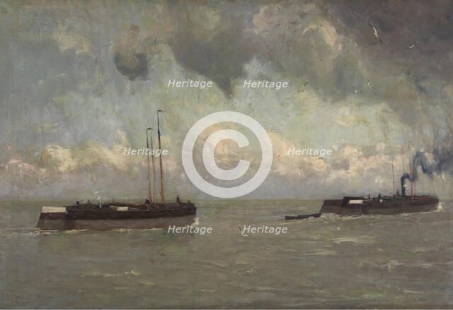 On the Low Scheldt, c1880-1920. Creator: Frans Hens.