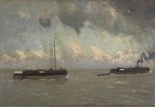 On the Low Scheldt, c1880-1920. Creator: Frans Hens