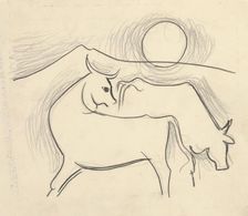 On the pasture, 1936. Creator: Mikulas Galanda