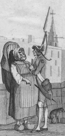 On the Pont Neuf 1771. Creator: Unknown